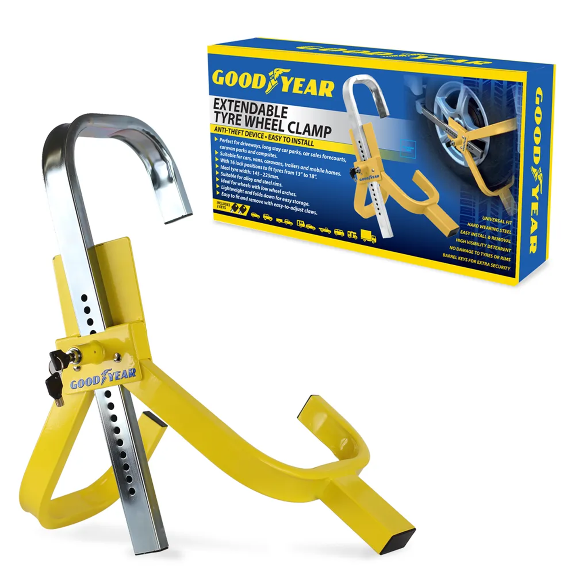 Goodyear Extendable Tyre Wheel Clamp